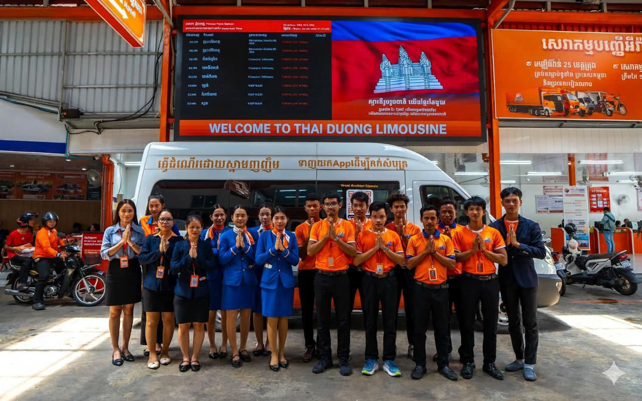 Xe Thái Dương Limousine đi Campuchia