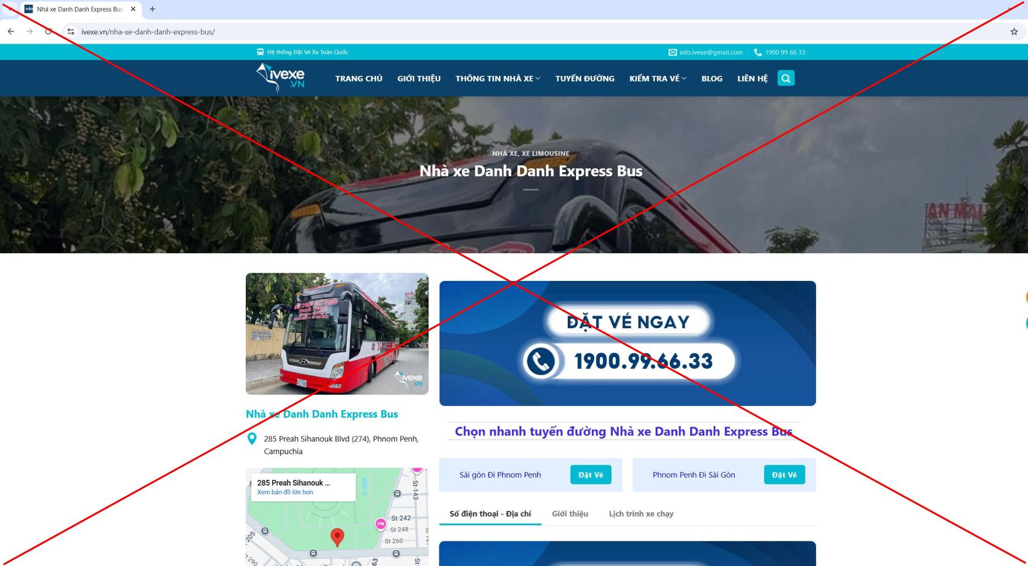 Xe Danh Danh lừa đảo giả